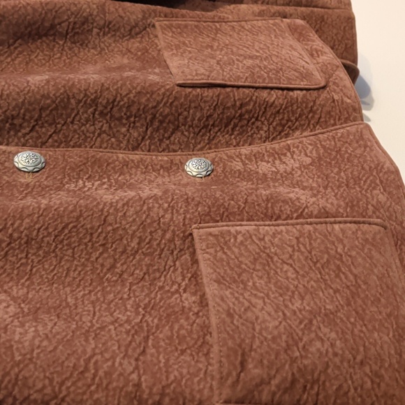 SADDLE RIDGE brown fringe western jacket - size medium - Picture 5 of 12